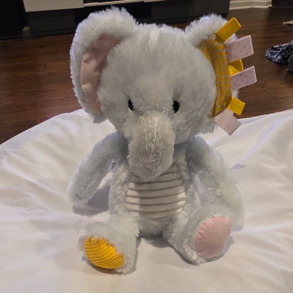 Make Believe Ideas Sensory Snuggables Elephant Plush Toy Stuffy Baby Gift